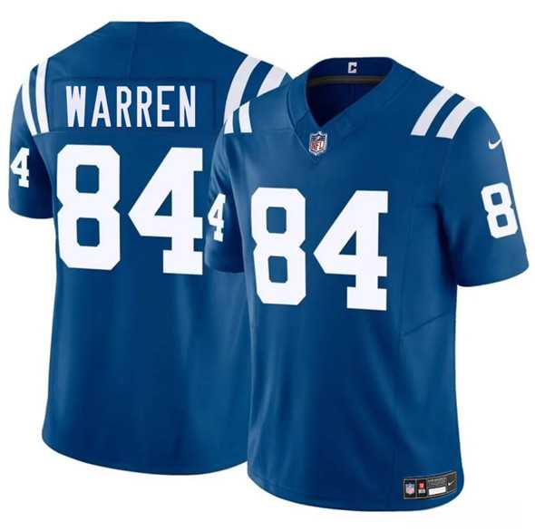 Men & Women & Youth Indianapolis Colts #84 Tyler Warren Blue 2025 Draft F.U.S.E. Vapor Limited Stitched Jersey->indianapolis colts->NFL Jersey
